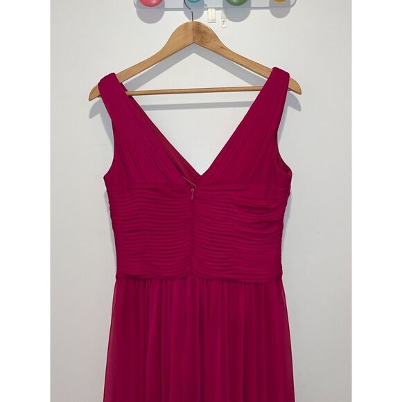 Alex Evenings Fuchsia  Gown evening Maxi Dress women size 8 - Picture 4 of 8
